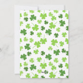 ケルト十字架：聖パトリックの日のお祝い シーズンカード (裏面)