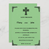 ケルト十字結婚式招待状 招待状 (正面/裏面)