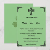 ケルト十字結婚式招待状 招待状 (正面/裏面)