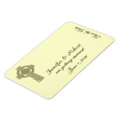 ケルト十字金ゴールドとアイボリー日付の保存 マグネット (左側)