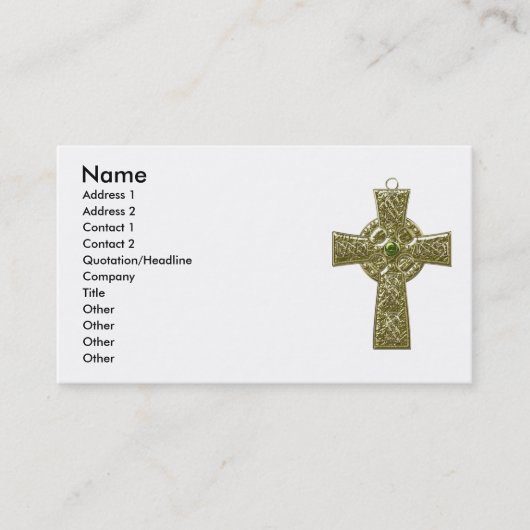 ケルト十字1 名刺 (正面)