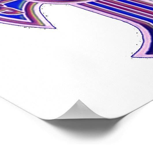 ケルト十字2紫 ポスター (角)