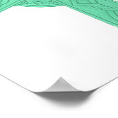 ケルト十字3緑 ポスター (角)