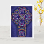 ケルト十字 カード (黄色い花)