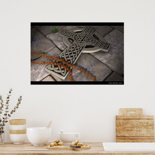 ケルト十字 ポスター (キッチン)