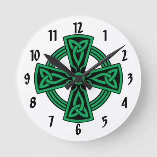 ケルト十字 ラウンド壁時計 (正面)