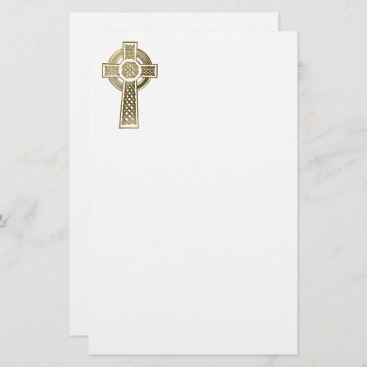 ケルト十字 便箋 (正面/裏面)