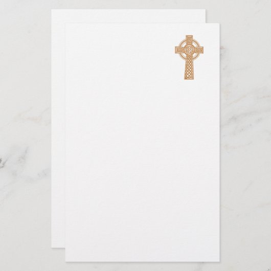 ケルト十字 便箋 (正面/裏面)