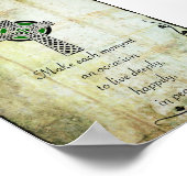 ケルト十字 – 各モーメントの作成引用文ポスター ポスター (角)