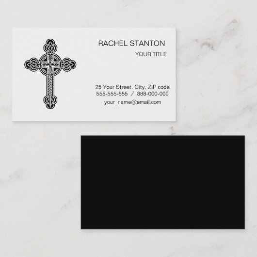 ケルト十字 名刺 (正面/裏面)
