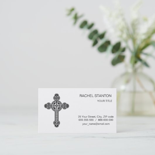 ケルト十字 名刺 (スタンド正面)
