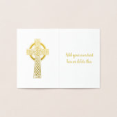 ケルト十字 | 宗教的 箔カード (内部)