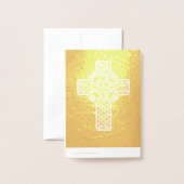 ケルト十字 | 宗教的 箔カード (裏面封筒付き)