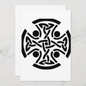 ケルト十字 招待状 (正面/裏面)