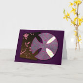 ケルト十字(Durrowの本) カード (黄色い花)