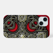 ケルト十字 iPhone 15ケース (裏面横)