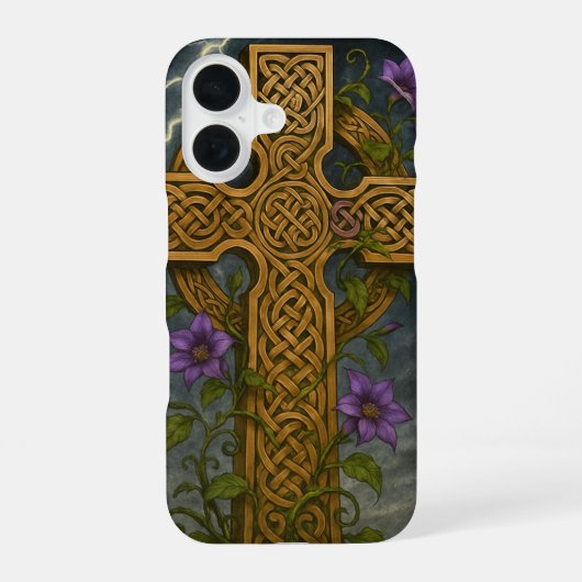 ケルト十字 iPhone 16ケース (裏面)