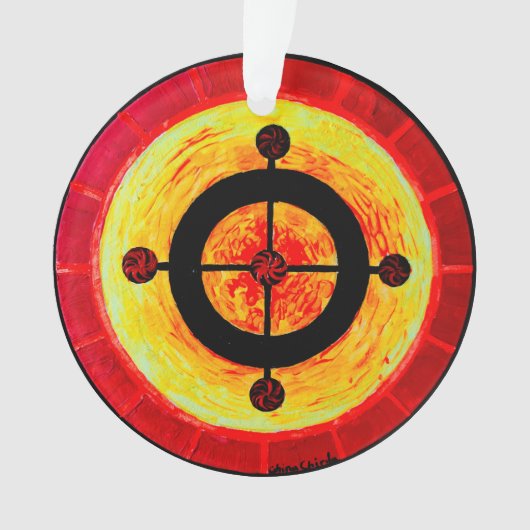 ケルト太陽の記号 オーナメント (正面)