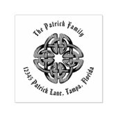 ケルト差出人住所スタンプシンプル素朴 セルフインキングスタンプ (デザイン)