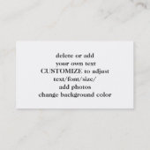 ケルト彫刻結び糸細工 名刺 (裏面)