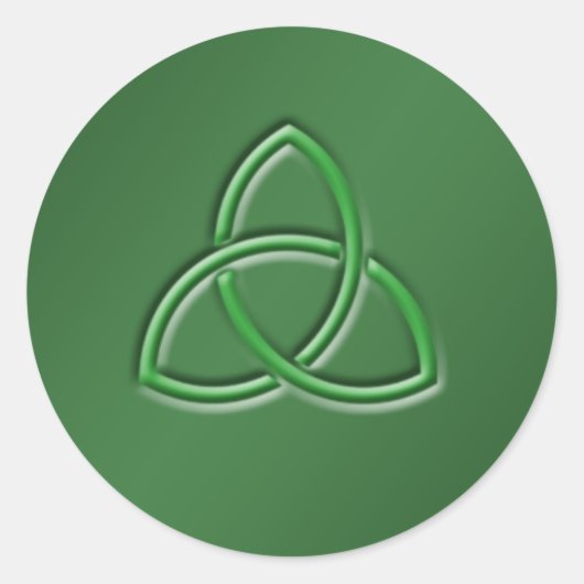 ケルト愛ノットラウンドステッカー ラウンドシール (正面)