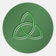 ケルト愛ノットラウンドステッカー