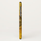 ケルト戦士シールドパープルアメジストジェムモノグラム Case-Mate iPhoneケース (裏面/左)