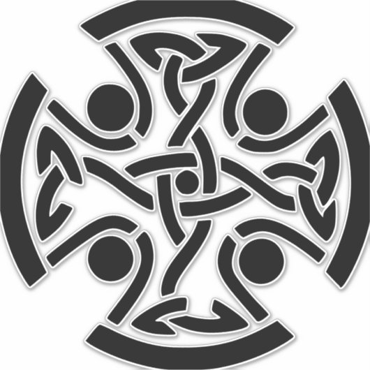 ケルト教の十字架 シール (正面)