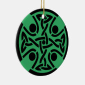 ケルト教の十字架 セラミックオーナメント (右)