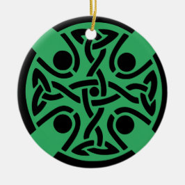 ケルト教の十字架 セラミックオーナメント