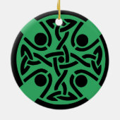 ケルト教の十字架 セラミックオーナメント (裏面)