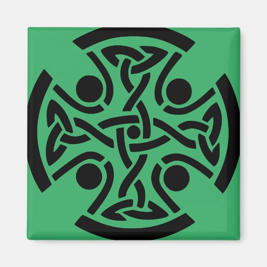 ケルト教の十字架 マグネット (正面)