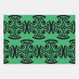 ケルト教の十字架 ラッピングペーパーシート