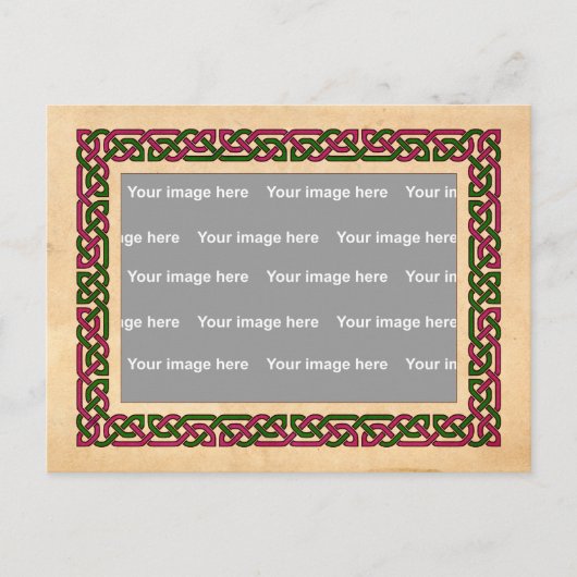 ケルト文字のはがき ポストカード (正面)