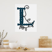 ケルト文字Lプリント ポスター (キッチン)