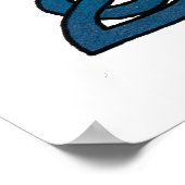 ケルト文字Zプリント ポスター (角)