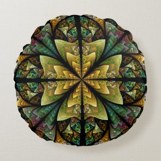 ケルト旅行 ラウンドクッション (正面)