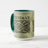 ケルト族のアイルランドの姓の神聖な記号 マグカップ (正面左)