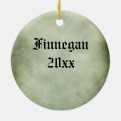 ケルト族のアイルランドの神聖な記号 セラミックオーナメント (裏面)