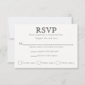 ケルト族のアザミのイニシャル- RSVP -黒及び白 (裏面)