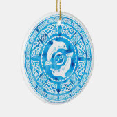 ケルト族のイルカのオーナメント セラミックオーナメント (右)