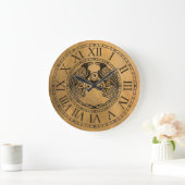 ケルト族のカラス ラージ壁時計 (ホーム)