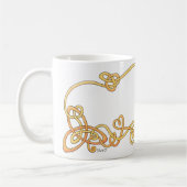 ケルト族のキツネのマグ コーヒーマグカップ (左)