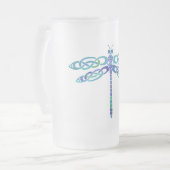 ケルト族のクラシカルなシリーズVI フロストグラスビールジョッキ (正面左)