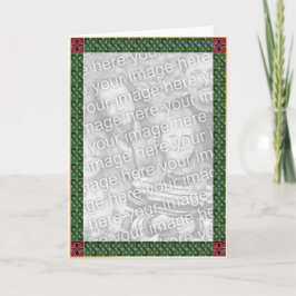 ケルト族のクリスマスのボーダーカード シーズンカード