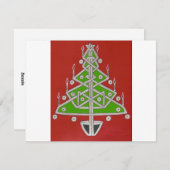 ケルト族のクリスマスツリー シーズンカード (正面/裏面)