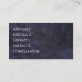 ケルト族のコーナー 名刺 (裏面)