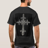 ケルト族のゴシック様式十字のTシャツ Tシャツ (裏面)