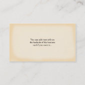 ケルト族のシャムロックのデザイン1のアイルランドの名刺 名刺 (裏面)