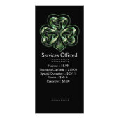 ケルト族のシャムロックのデザイン2サービス棚カード ラックカード (正面)